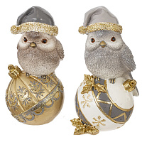 Фигурка декоративная "Птичка", L11 W9,5 H20 см, 2в. оптом