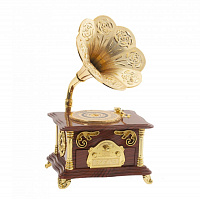 Изделие декоративное "Граммофон" (музык.), L15,5 W12 H26 см оптом