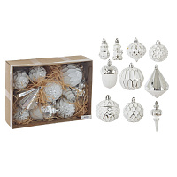 Набор из 12шт Украшение новогоднее "Шар", L22 W7 H17 см оптом