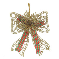 Украшение новогоднее "Бант", L16 W3 H19 см оптом