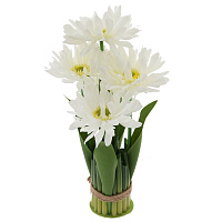 Цветочная композиция "Ромашки", L19 W19 H33 см оптом