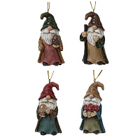 Изделие декоративное подвесное "Гном", L4,5 W4 H8,5 см, 4в. оптом