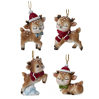 Изделие декоративное подвесное "Олень", L5,5 W3 H8 см, 4в. оптом