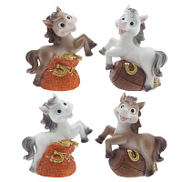 Копилка "Лошадка", L12 W6 H13 см, 4в. оптом