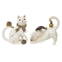 Фигурка декоративная "Кошка", L10 W5 H13 см, 2в. оптом