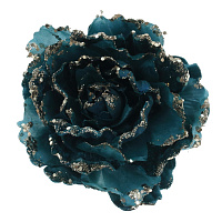 Цветок искусственный "Роза" (на клипсе), L15 W15 H13 см оптом