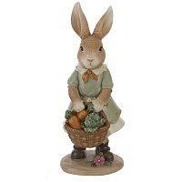 Фигурка декоративная "Зайка", L8,5 W9 H21 см оптом