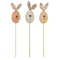 Изделие декоративное (вставка) "Яйцо" (блок 12 шт) (4*8,5), L4 W4 H23 см, 3в. оптом