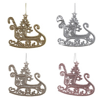 Изделие декоративное подвесное "Сани", L12 W0,5 H10 см, 4в. оптом