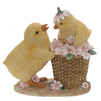 Фигурка декоративная "Цыплята", L9 W4,5 H8,5 см оптом