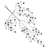 Изделие декоративное "Ветка", L25 W4 H41 см оптом