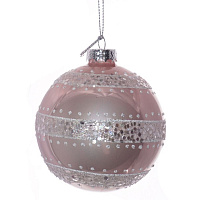 Украшение новогоднее Шар "Кружева", D 8 см, L8 W8 H8 см оптом