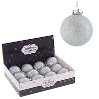 Набор из 12шт Украшение новогоднее "Шар", D 8 см, L35 W27 H8,5 см оптом