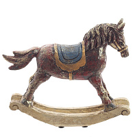 Фигурка декоративная "Лошадка-качалка", L21 W5 H17,5 см оптом