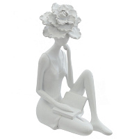 Фигурка декоративная "Девушка", L11 W16,5 H24 см оптом