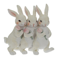 Фигурка декоративная "Зайцы", L13 W5 H12 см оптом