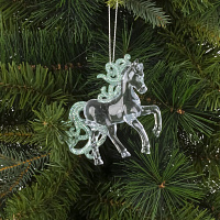 Украшение новогоднеe "Лошадь", L10 W3 H9,5 см оптом