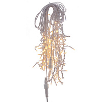 Электрогирлянда ул бахрома, L20м, 300 LED, тепл бел, 1 тип свеч, 9W, шнур бел, IP44, с адапт оптом