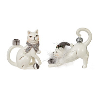 Фигурка декоративная "Кошка", L11 W5 H13 см, 2в. оптом