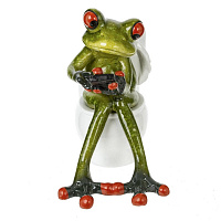 Фигурка декоративная "Лягушка", L12,5 W7 H10,5 см оптом
