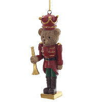 Фигурка декоративная подвесная "Медвежонок", L3 W3 H10,5 см оптом