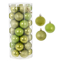 Набор из 35шт Украшение новогоднее "Шар", D 6 см, L16 W16 H36 см оптом