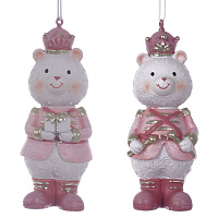 Фигурка декоративная подвесная "Медвежонок",  L3,5 W3,5 H10,5 см, 2в. оптом