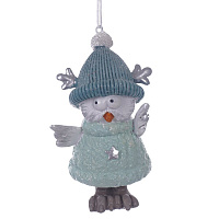 Фигурка декоративная подвесная "Сова", L5 W4,5 H10 см оптом