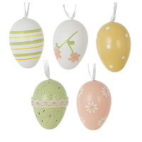 Набор из 12-ти изделий декоративных подвесных "Яйцо" (4*6), L18,5 W18,5 H4 см оптом