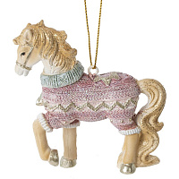 Фигурка декоративная подвесная "Лошадка", L7 W2,5 H8 см оптом