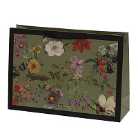 Пакет подарочный L (бумага 210г/м2, блок 12шт), L33,5 W10 H23,5 см оптом