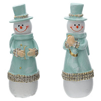 Фигурка декоративная "Снеговик", L4 W4 H11 см, 2в. оптом