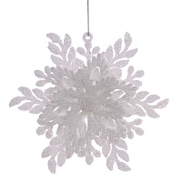 Украшение новогоднее "Снежинка", L12 W2 H12 см оптом