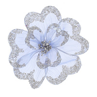 Цветок искусственный "Магнолия" (на клипсе), L17 W17 H7 см оптом