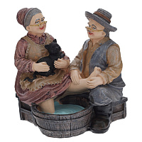 Фигурка декоративная "Бабушка с дедушкой", L11,5 W9 H12 см оптом