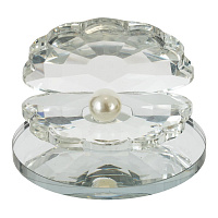 Фигурка декоративная "Жемчужина в раковине", L6 W6 H4,5 см оптом