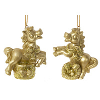 Фигурка декоративная подвесная "Лошадка", L6,5 W3,5 H7 см, 2в. оптом