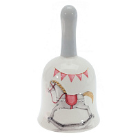 Колокольчик "Лошадка", L7,5 W7,5 H14 см оптом