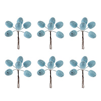 Набор из 6-ти изделий декоративных "Яйца пасхальные", L17 W3,5 H18/10 см оптом