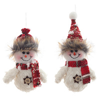 Снеговик подвесной, L10 W6 H19 см, 2в. оптом