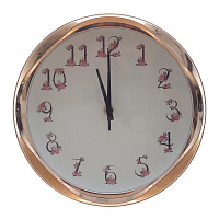 Часы настенные декоративные (1xАА н/п), L24,5 W4,5 H24,5 см оптом