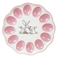 Тарелка для 12-ти яиц, L26 W26 H2,5 см оптом