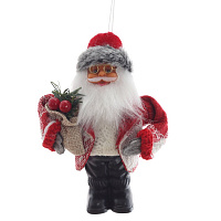 Дед Мороз подвесной, L9 W8 H14 см оптом