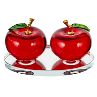 Фигурка декоративная "Яблоки", L11 W7 H6 см оптом