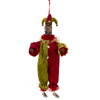 Игрушка набивная подвес "Лошадь-клоун", L16 W9 H36/24 см оптом