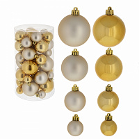 Набор из 40шт Украшение новогоднее "Шар", D3/4/5/6 см, L14 W14 H26 см оптом