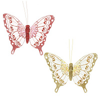Изделие декоративное "Бабочка", L19 W19,5 H5 см, 2в. оптом