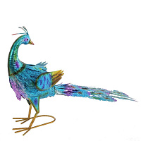 Фигура декоративная "Павлин", L69 W32 H40 см оптом