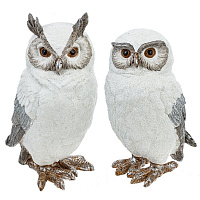 Фигурка декоративная "Сова", L10 W9 H18,5 см, 2в. оптом