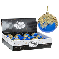 Набор из 12шт Украшение новогоднее "Шар", D 8 см, L35 W27 H8,5 см оптом